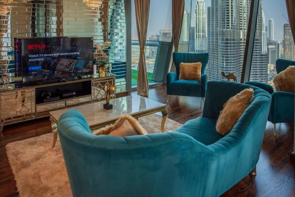First Class 3Br With Full Burj Khalifa And Fountain View 迪拜 外观 照片