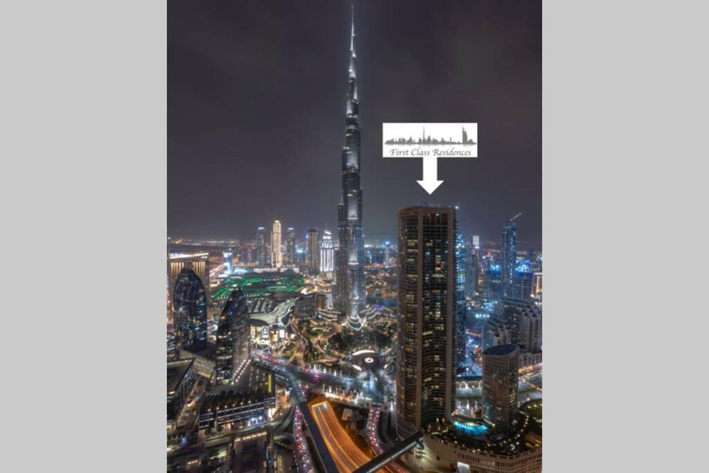 First Class 3Br With Full Burj Khalifa And Fountain View 迪拜 外观 照片