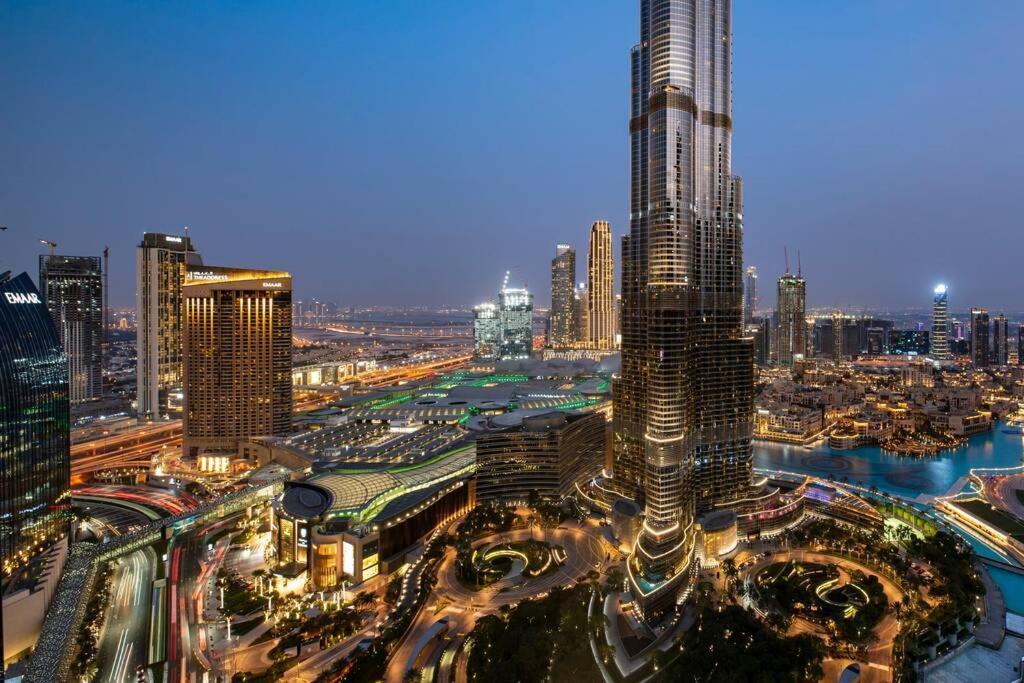 First Class 3Br With Full Burj Khalifa And Fountain View 迪拜 外观 照片