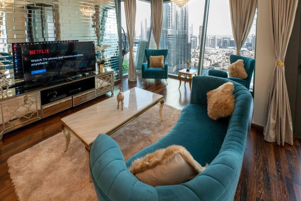 First Class 3Br With Full Burj Khalifa And Fountain View 迪拜 外观 照片
